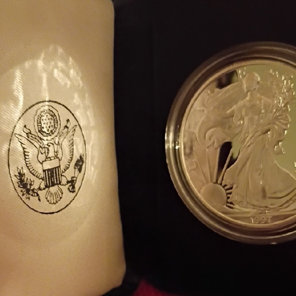 1997 Silver American Eagle Dollar Ultra-Cameo Proof Ms-70 - Picture 9 of 9